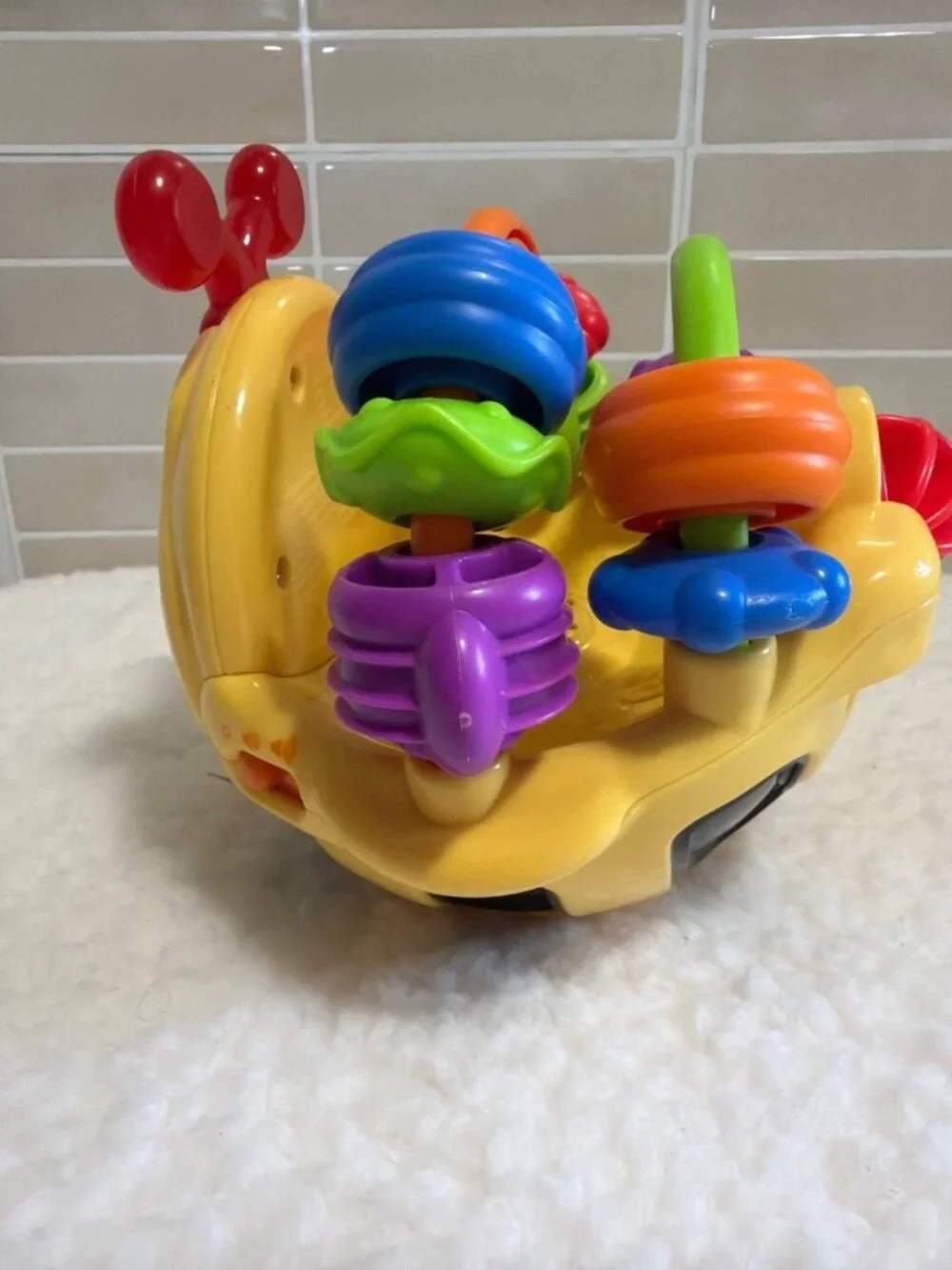 Fisher‑Price Go Baby Go Gigglin’ Bee Ball Lights Sounds Wobble Toy Works Great